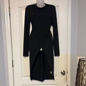 SHEIN Black Long Sleeve Tunic Top